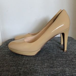 Cole Haan Nude Patent Leather Pumps